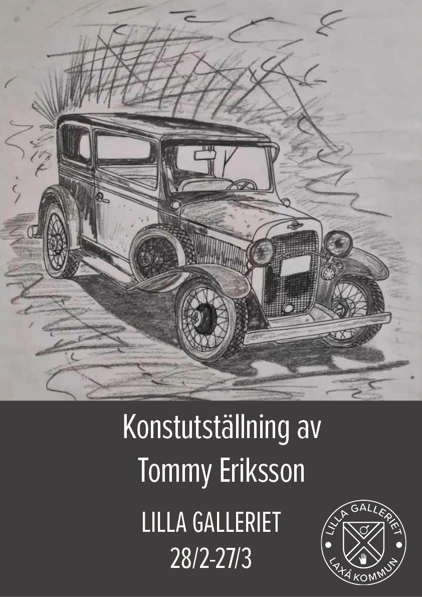 Utställningsaffisch Konstutställning av Tommy Eriksson 