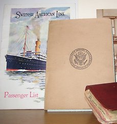 Dokument efter hemvändande emigrant 1920-tal